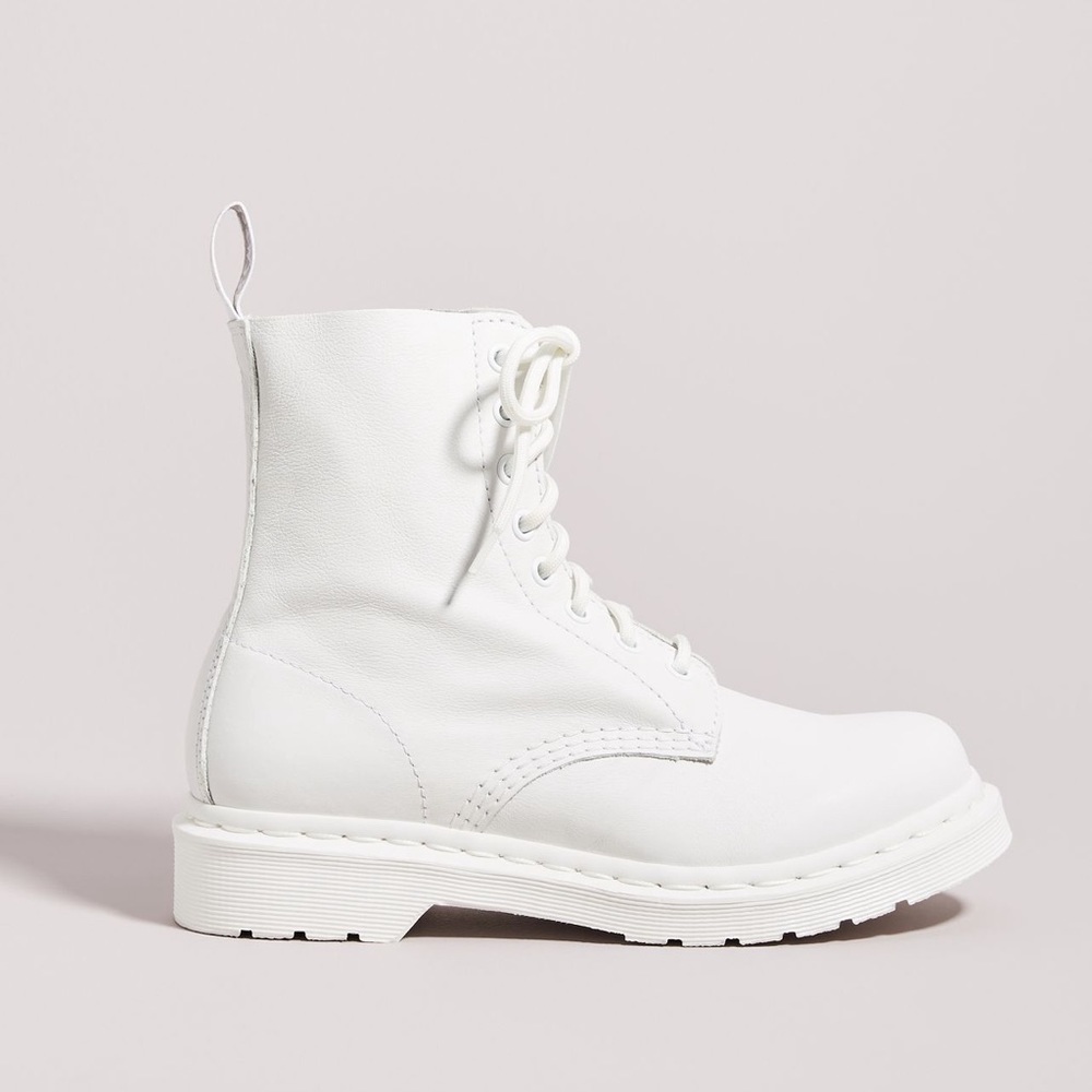 DR. MARTENS PASCAL MONOCHROME LACE-UP BOOTS